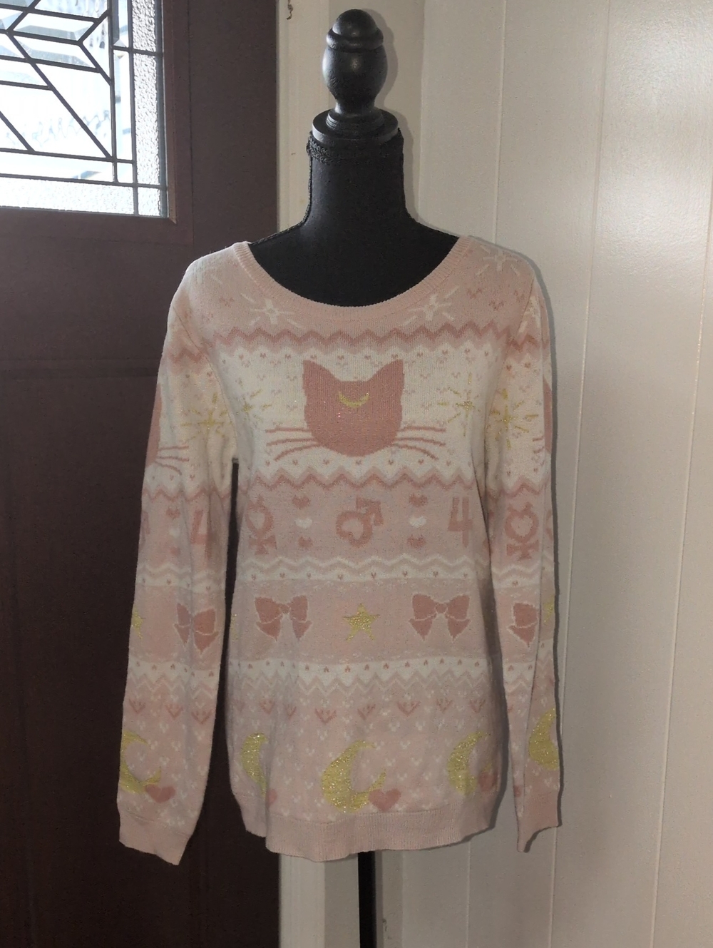 Box Lunch Sailor Moon Luna Crewneck Sweater - Women's Size L